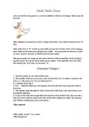 English worksheet: Games for studying Animals