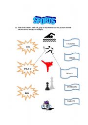 English Worksheet: sports