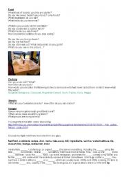 English Worksheet: Food & Dining