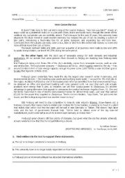 English Worksheet: Freiburg - A Solar city