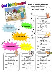 English Worksheet: Old MacDonalds Farm