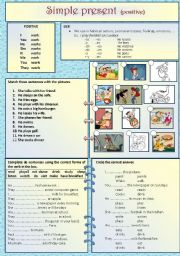 English Worksheet: SIMPLE PRESENT