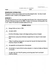 English worksheet: Sequencing Information