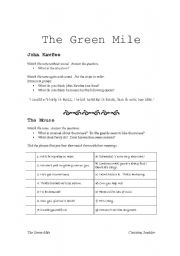 English Worksheet: The Green Mile