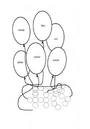 English Worksheet: Colour and crossword