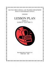 English worksheet: lesson plan for grade 1,2- Letter C