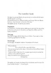 English worksheet: the traveller book