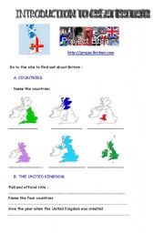 English Worksheet: webquest introduction to great britain