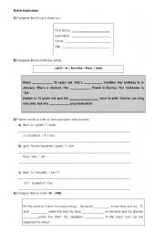 English worksheet: Activity - 5th grade