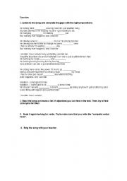 English Worksheet: Lemon Tree