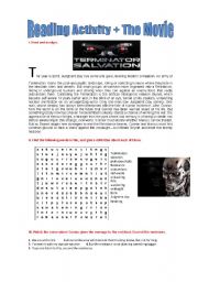 English Worksheet: Terminator Salvation