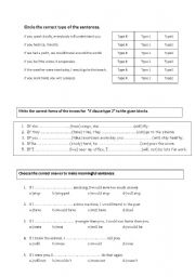 English Worksheet: if clause 1-2-3 mixed worksheet