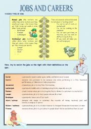 English Worksheet: Jobs and careers