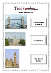 English Worksheet: Visit London...