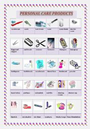 English Worksheet: PERSONAL CARE PRODUCTS