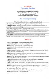 English Worksheet: First Conditional Reading