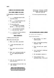 English worksheet: past simple