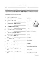 English Worksheet: verb to be