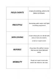 English Worksheet: The Olympic Games-Domino