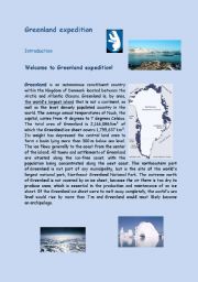 Greenland expedition - webquest