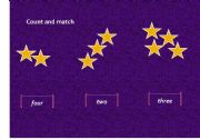 English Worksheet: count and match