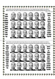 English Worksheet: Adjectives (Faces and emotions)