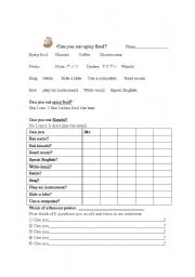 English Worksheet: Can you....?