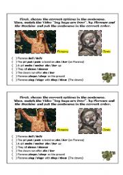 English worksheet: Videoclip Activity - Object Pronouns