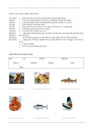 English worksheet: Food World