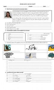 English Worksheet: Can for abilities