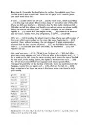 English Worksheet: Fill-in exercise