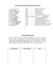 English Worksheet: Gerund Vs Infinitive