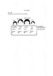 English Worksheet: the Johnson family