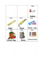 English worksheet: Flash cards4