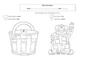 English Worksheet: colours shapes & sizes 2