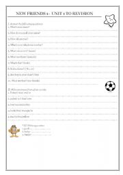 English worksheet: NEW FRIENDS 1 vol 2