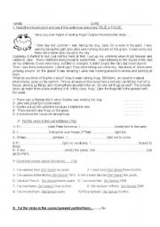 English worksheet: english adventure