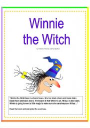 English Worksheet: Winnie the Witch - reading comprehension