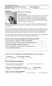 English Worksheet: biographies past tense