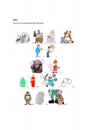 English Worksheet: jobs
