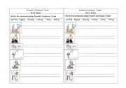 English Worksheet: present continuous tense