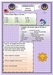 English Worksheet: PAST SIMPLE REGULAR 