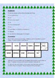 English Worksheet: countries and nationalities 1