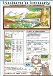 English Worksheet: Environment / natures beauty