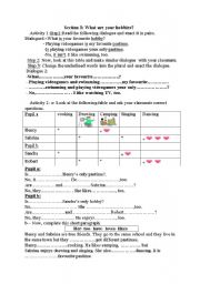 English worksheet: likes