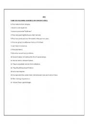 English worksheet: passive voice exercise