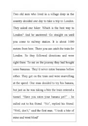 English Worksheet: Jigsaw Reading