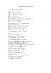 English worksheet: The various uses of rather