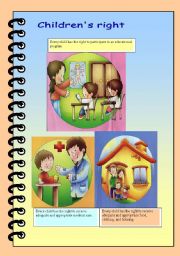 English Worksheet: childrens rights