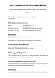 English Worksheet: Korean Speaking Competition: Tell Me About A Person